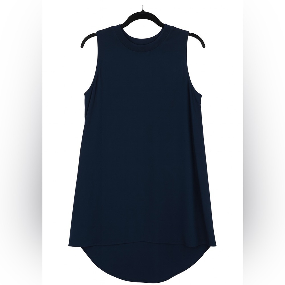 Coercion London Women’s Sleeveless High-Low Shift Dress – Size Large